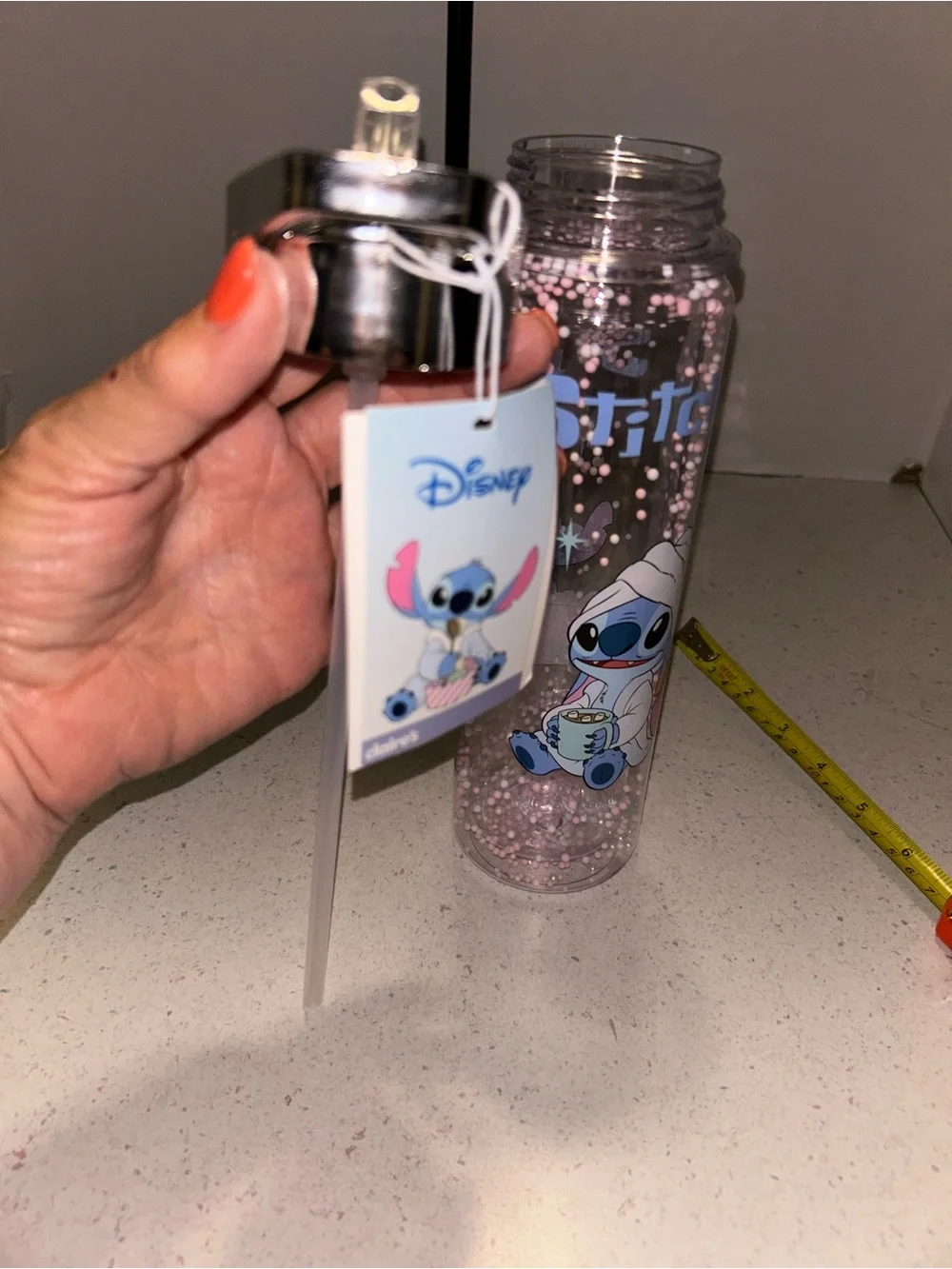 Bioworld Blue and Teal Stitch Lunchbox and Stitch Water Bottle Set